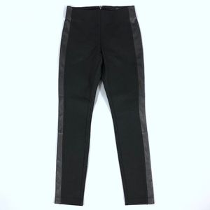 J Crew pixie pant w/leather tux stripe